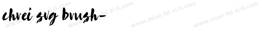 chrei svg brush字体转换